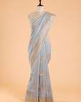 Sky Blue Butta Saree in Georgette Tussar