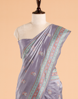 Mauve without Zari Butti Saree in Silk
