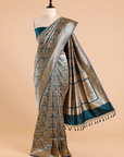 Peacock Brocade Saree in Silk