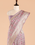 Mauve Jaal Saree in Silk