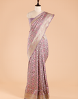 Mauve Jaal Saree in Silk