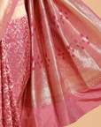 Wine Jaal Saree in Silk