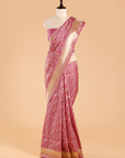 Wine Jaal Saree in Silk
