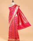 Pink Jaal Saree in Silk