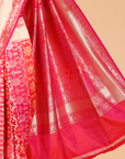 Pink Jaal Saree in Silk