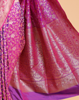 Purple Jaal Saree in Silk