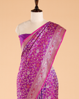Purple Jaal Saree in Silk