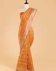 Short Gold Jaal Saree in Silk