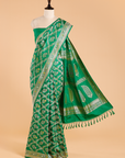 Green Jaal Saree in Silk