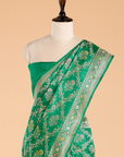 Green Jaal Saree in Silk