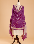 Purple Butti Dupatta in Silk