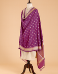 Purple Butti Dupatta in Silk