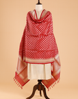 Maroon Butti Dupatta in Silk
