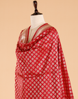 Maroon Butti Dupatta in Silk
