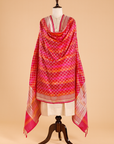 Rani Pink Rangkat Dupatta in Silk