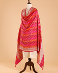 Rani Pink Rangkat Dupatta in Silk