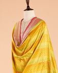 Lime Green Rangkat Dupatta in Silk