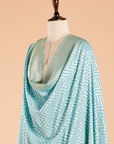 Firozi Lehariya Dupatta in Georgette Tussar