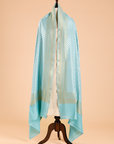 Firozi Lehariya Dupatta in Georgette Tussar