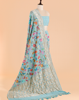 Firozi Jaal Bandhani Saree in Georgette