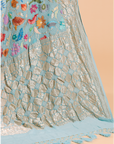 Firozi Jaal Bandhani Saree in Georgette