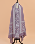 Mauve Jaal Dress Georgette Tussar