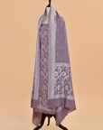 Mauve Jaal Dress in Georgette Tussar