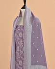 Mauve Jaal Dress in Georgette Tussar