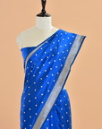 Navy Blue Butti Saree in Silk