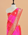 Orange Butta Saree in Silk