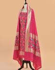 Pink Jaal Dress in Georgette Tussar
