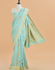 Seagreen Butta Saree in Georgette Tussar