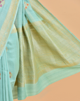 Seagreen Butta Saree in Georgette Tussar