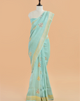 Seagreen Butta Saree in Georgette Tussar