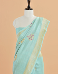 Seagreen Butta Saree in Georgette Tussar