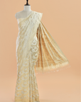 Off White Jaal Saree in Silk