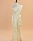 Off White Jaal Saree in Silk