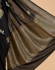 Black Butta Saree In Georgette