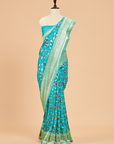 Firozi Jaal Saree in Georgette Tussar