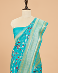 Firozi Jaal Saree in Georgette Tussar
