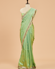 Sea Green Butti Saree in Silk