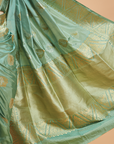 Sea Green Butta Saree in Silk