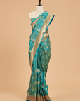 Firozi Butta Saree in Silk
