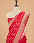 Rani Pink Butta Saree in Silk