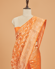 Orange Jaal Saree in Silk