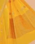 Yellow Butta Saree In Georgette