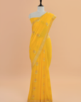 Yellow Butta Saree In Georgette