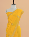 Yellow Butta Saree In Georgette