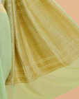 Pista Green Butta Saree In Georgette