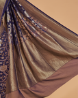 Navy Blue Jaal Saree in Georgette